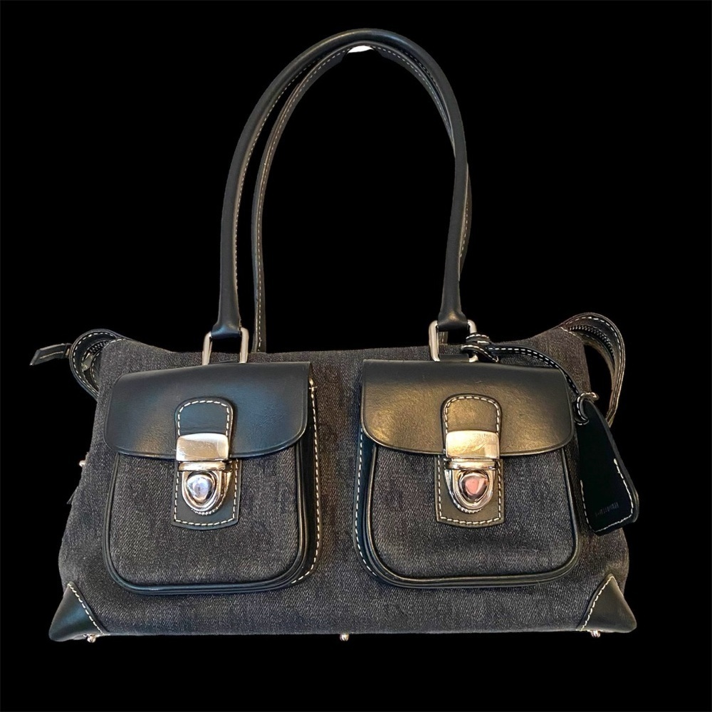 Dooney and Bourke Anniversary Signature Double pocket Satchel Bag